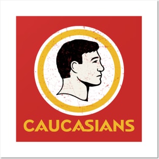 Washington Caucasians Football Funny Redskins Posters and Art